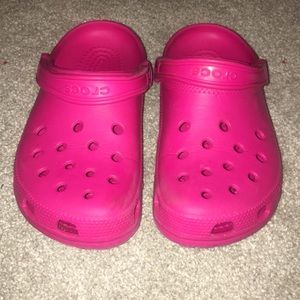 Pink Crocs